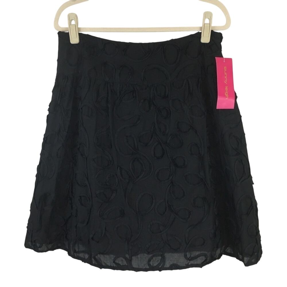 Sunny Leigh 100% Cotton Black Skirt Size 12